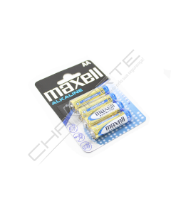 PILHA MAXELL LR06-B4 AA ALKALINE BLISTER DE 4 UNIDADES