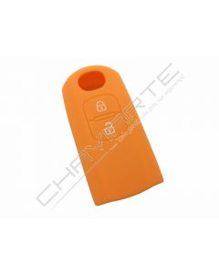 Capa silicone Mazda, dois botões, laranja