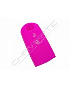 Capa silicone Mazda, dois botões, rosa