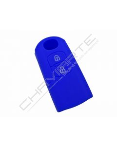 Capa silicone Mazda, dois botões, azul