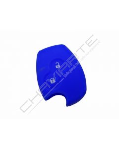 Capa silicone Renault, dois botões, azul