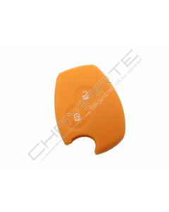 Capa silicone Renault, dois botões, laranja