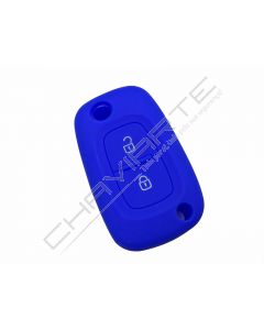 Capa silicone Renault, dois botões, azul