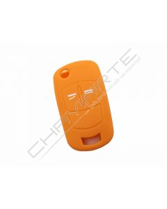 Capa silicone Opel, flip dois botões, laranja