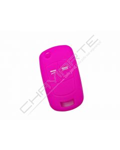 Capa silicone Opel, flip dois botões, rosa