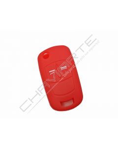 Capa silicone Opel, flip dois botões, vermelho