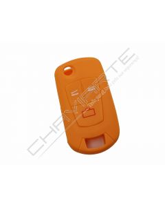 Capa silicone Opel, flip três botões, laranja