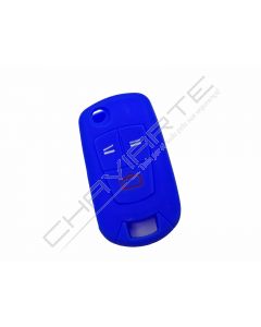 Capa silicone Opel, flip três botões, azul