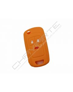 Capa silicone Opel, flip três botões, laranja