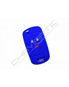 Capa silicone Opel, flip três botões, azul