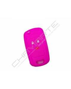 Capa silicone Opel, flip três botões, rosa