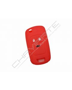 Capa silicone Opel, flip três botões, vermelho