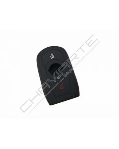 Capa silicone Opel, três botões, Smartkey proximidade, negra