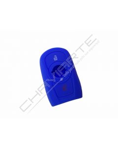 Capa silicone Opel, três botões, Smartkey proximidade, azul