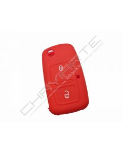 Capa silicone Volkswagen, dois botões, vermelho