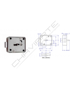 Fechadura Aga P/ Cofre 244/11G