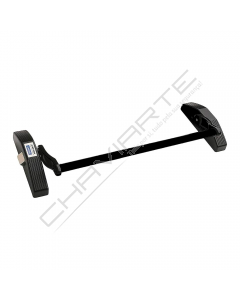 Barra antipânico Tesa 1910 de sobrepor, com 1 ponto de fecho/trinco lateral, em negro
