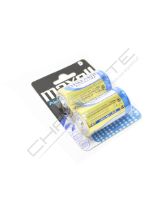 PILHA MAXELL LR20-B2 D ALKALINE BLISTER DE 2 UNIDADES