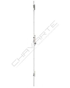 Fechadura multiponto 3 pontos TESA 4230P, chapa plana, entrada 25mm, inox