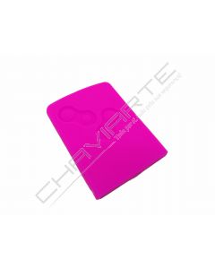 Capa silicone Renault, quatro botões, rosa