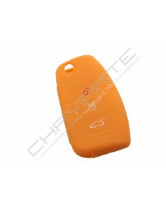 Capa silicone Ford, flip três botões, laranja