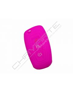 Capa silicone Ford, três botões, rosa