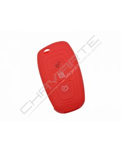 Capa silicone Ford, três botões, vermelho