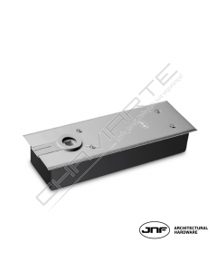 Mola de pavimento JNF IN.21.2205, p/portas batente, c/paragem 90º, inox satinado