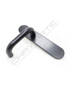 Puxador de muleta Tesa SDF33EXNE, com espelho comprido, negro