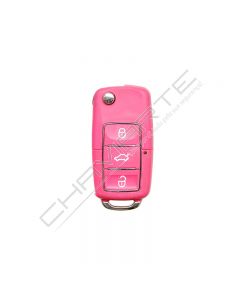 Comando KD 3 Botoes Tipo VW Rosa