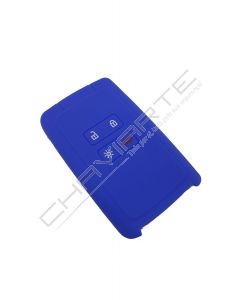 Capa silicone Renault, quatro botões, Smartkey proximidade, azul