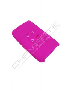 Capa silicone Renault, quatro botões, Smartkey proximidade, rosa