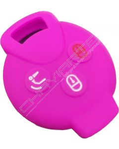 Capa silicone Smart, três botões, rosa