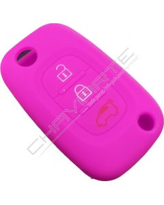 Capa silicone Smart, três botões, rosa