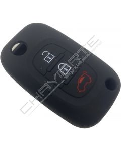 Capar silicone Smart, três botões, negro