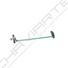 Barra antipânico Tesa 1910 de sobrepor, com 1 ponto de fecho/trinco lateral, em verde, com microswitch