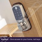 FECH YALE KEYLESS DE SOBREPOR CROMADA SATINADA YD-01-CON-NOMOD-CH