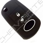 Capa silicone Land Rover, três botões, negra