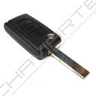 Caixa Para Comando Peugeot Flip 3 Botões (Mala) Pilha na Carcaça