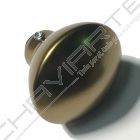 Puxador redondo Dierre New Creta PM000021, fixo, dourado