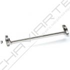 Barra antipânico Tesa 1910 de sobrepor, com 1 ponto de fecho/trinco lateral, em inox satinado