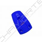 Capa silicone BMW, três botões, azul