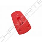 Capa silicone BMW, três botões, vermelho