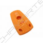 Capa silicone BMW, três botões, laranja