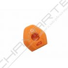 Capa silicone BMW, três botões, laranja