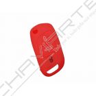 Capa silicone Citröen, nova flip três botões, vermelho