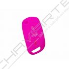 Capa silicone Citröen, nova flip três botões, rosa