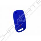 Capa silicone Citröen, nova flip três botões, azul