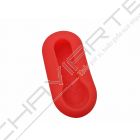 Capa silicone Fiat, flip três botões, vermelho