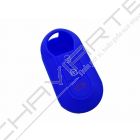 Capa silicone Fiat, flip três botões, azul
